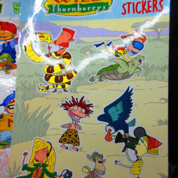 Angry Beavers Rocket Power CatDog Wild Thornberries Stickers Nick Box EXCLUSIVE - Picture 2 of 6